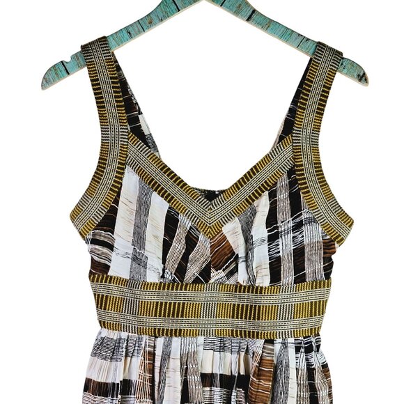 Plenty by Tracy Reese Anthropologie Multi Texture 100% Silk Sleeveless Dress, 4 - Picture 3 of 9